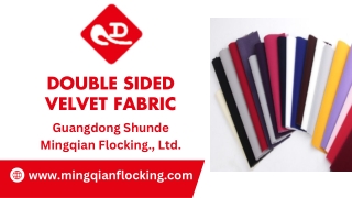 Double Sided Velvet Fabric - mingqianflocking.com