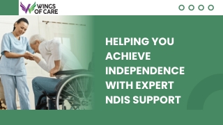 Helping You Achieve Independence with Expert NDIS Support