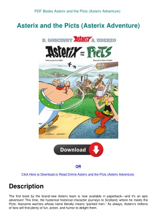PDF Books Asterix and the Picts (Asterix Adventure)