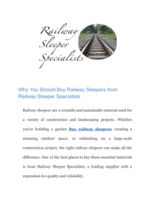 High-Quality Railway Sleeper Milled Boards for Your Projects