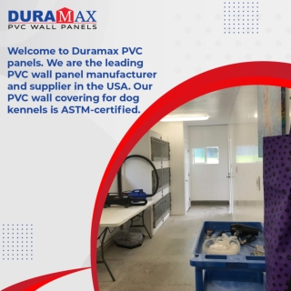 Invest in PVC dog kennel walls to meet sanitary requirements