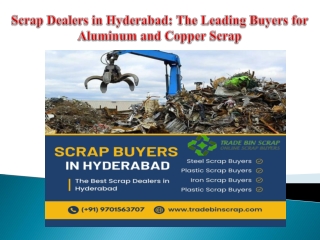 Scrap Dealers in Hyderabad The Leading Buyers for Aluminum and Copper Scrap