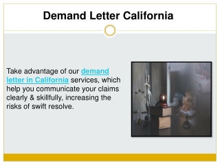 Demand Letter California