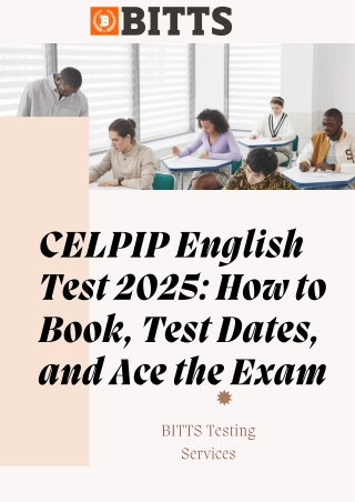 CELPIP English Test 2025 How to Book, Test Dates, and Ace the Exam