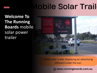 op Mobile Solar Power Trailers in Australia – Reliable & Eco-Friendly Solutions