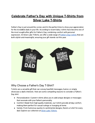 Celebrate_Father's_Day_with_Unique_T_Shirts_from_Silver_Lake_T_Shirts