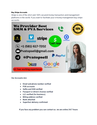 Best site to Buy Stripe Accounts  in 2025