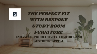The Perfect Fit with Bespoke Study Room Furniture