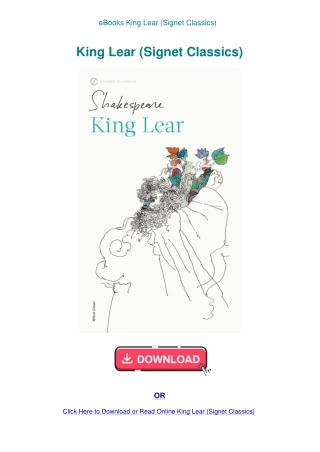 eBooks King Lear (Signet Classics)