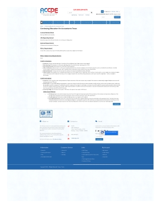 Continuing Professional Education for CPAs Texas