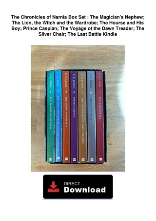 BOOK-The-Chronicles-of-Narnia-Box-Set-:-The-Magician's-Nephew;-The-Lion,-the-Wit