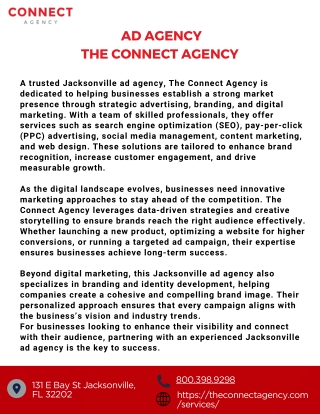 Jacksonville Ad Agency- Connect Agency