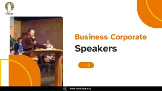 Business Corporate Speakers: Driving Success & Leadership
