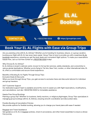 EL AL Bookings