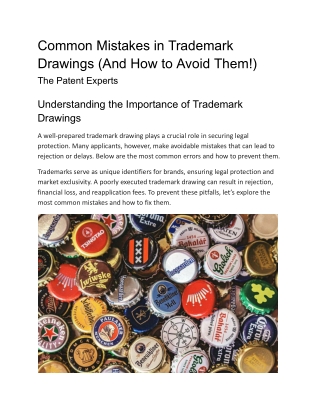 Common Mistakes in Trademark Drawings (And How to Avoid Them