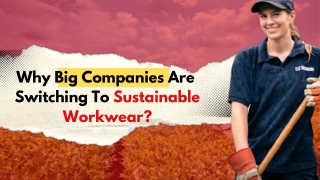 Why Big Companies Are Switching To Sustainable Workwear
