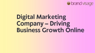 Digital Marketing Company – Driving Business Growth Online