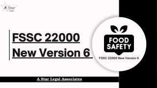 FSSC 22000 New Version 6