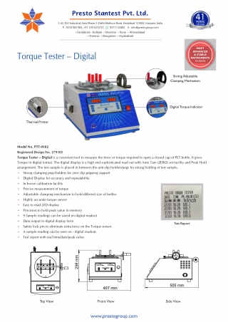 Enhance Product Reliability with a Precision Torque Tester