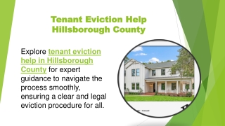 Tenant Eviction Help Hillsborough County
