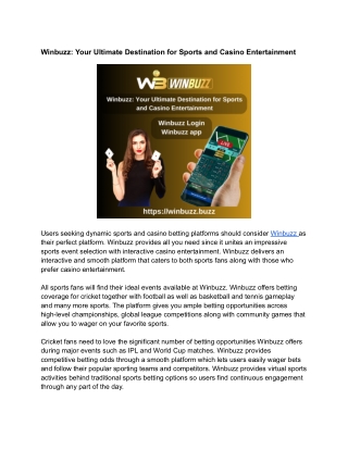 Winbuzz_ Your Ultimate Destination for Sports and Casino Entertainment (2)