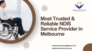 Most Trusted & Reliable NDIS Service Provider in Melbourne