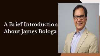 A Brief Introduction About James Bologa