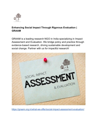 Enhancing Social Impact Through Rigorous Evaluation _ GRAAM