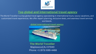 Top global and international travel agency