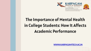 The Importance of Mental Health in College Students How It Affects Academic Performance