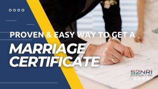 Proven & Easy Way to Get a Marriage Certificate in India