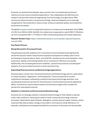 Enzymes Market Size, Share, Forecast 2035
