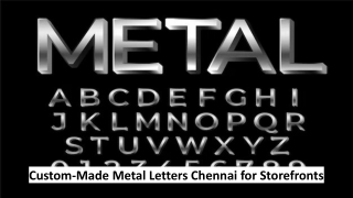 Metal Letters Chennai