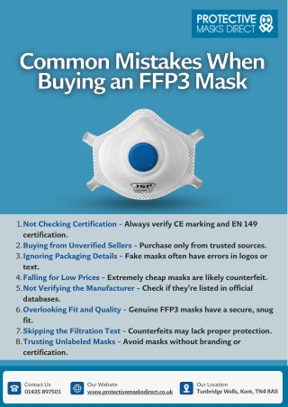 Common Mistakes When Buying an FFP3 Mask