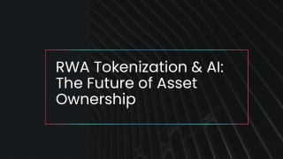 RWA Tokenization & AI The Future of Asset Ownership