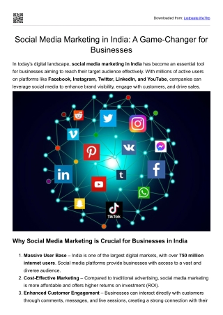 Social Media Marketing in India: A Game-Changer for Businesses