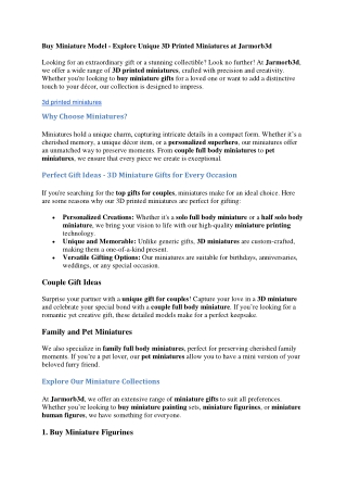 Personalized Superhero Figures | Jarmorb3D Custom Gifts