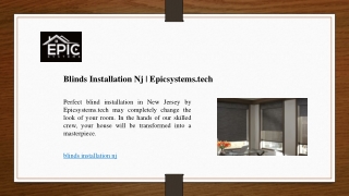 Blinds Installation Nj | Epicsystems.tech