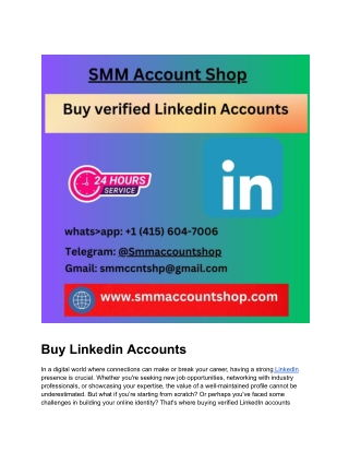 Buy verified Linkedin Accounts web