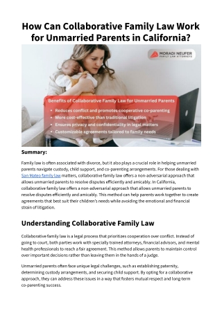 How Can Collaborative Family Law Work for Unmarried Parents in California_ (1)