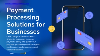 Payment Processing Solutions by Clear Charge Solutions