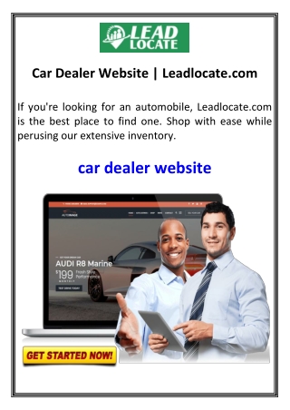 Car Dealer Website  Leadlocate.com