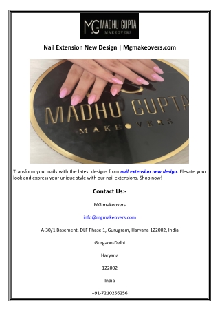 Nail Extension New Design  Mgmakeovers.com