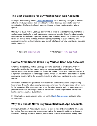 The Best Strategies for Buy Verified Cash App Accounts