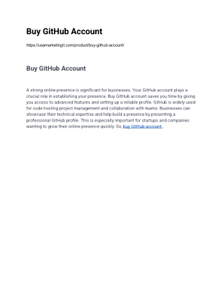 Top Web Site,, Buy GitHub Account from USA
