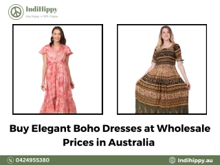 Buy Elegant Boho Dresses at Wholesale Prices in Australia