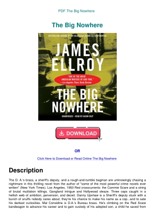 PDF The Big Nowhere