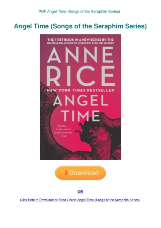 PDF Angel Time (Songs of the Seraphim Series)