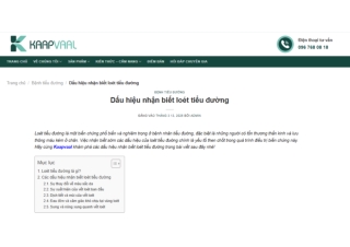 Dấu hiệu nhận biết loét tiểu đường