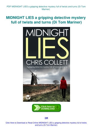 PDF MIDNIGHT LIES a gripping detective mystery full of twists and turns (Di Tom Mariner)